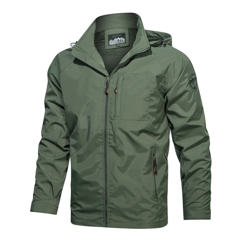 Finn | Heren zomerjas voor outdoor activiteiten in de kleur Groen voor heren in Outdoor stijl ideaal voor de lente.