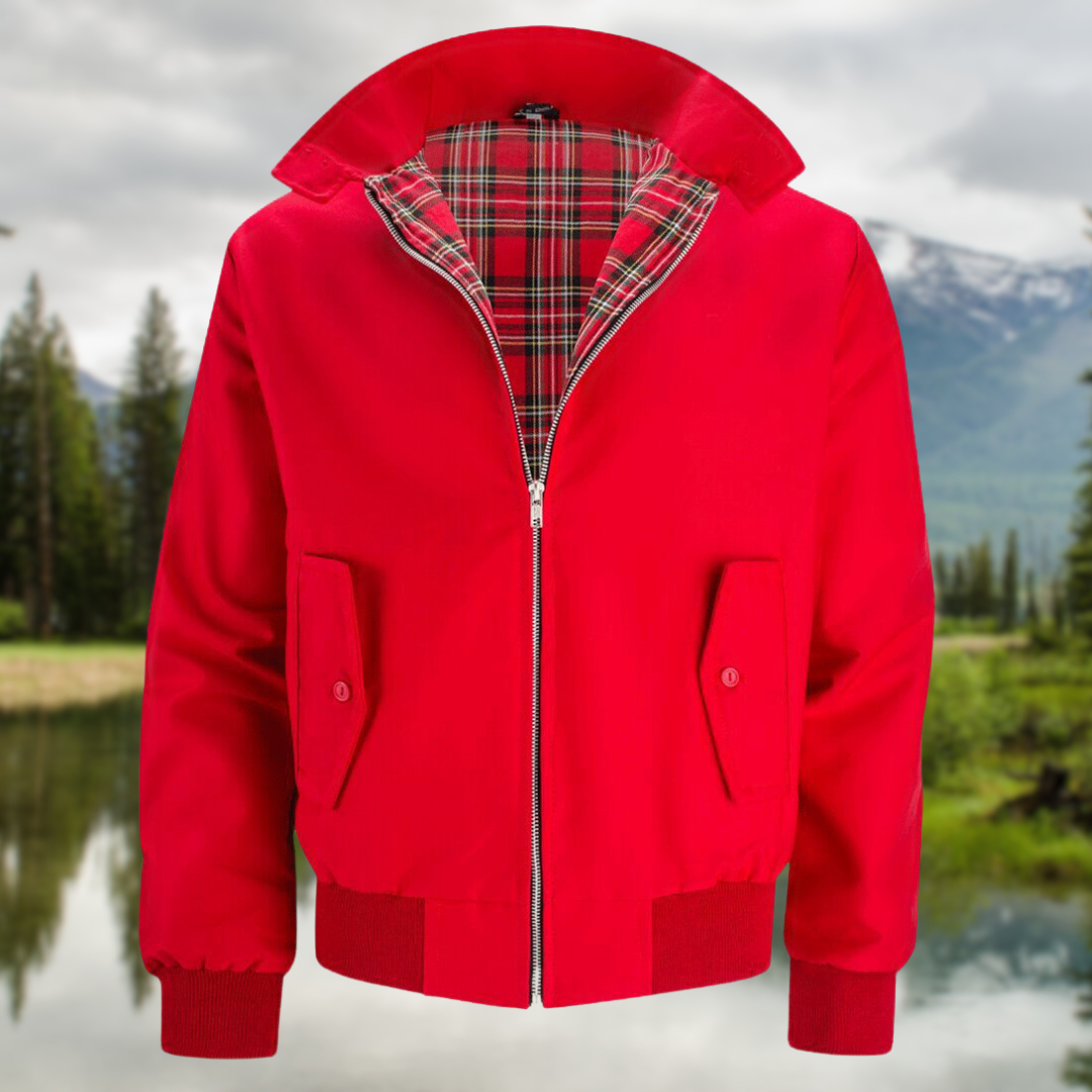 Stoer Harrington jasje, perfect voor een trendy look. Inclusief ingewerkte schoudernaden, praktische zakken, geribbelde manchetten en zoom, meerlaagse voering, ontspannen pasvorm en omgeslagen kraag voor veelzijdige uitstraling.