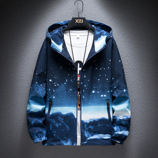 Finn | Winddichte Stijlvolle Jas in de kleur Blauw voor heren in Outdoor stijl ideaal voor de herfst.