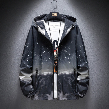 Finn | Winddichte Stijlvolle Jas in de kleur Zwart voor heren in Outdoor stijl ideaal voor de herfst.