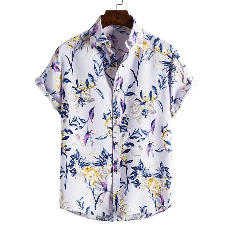 Finn | Zomerse herenhemden voor stijlvolle look in de kleur Paars voor heren in stijl ideaal voor de lente.