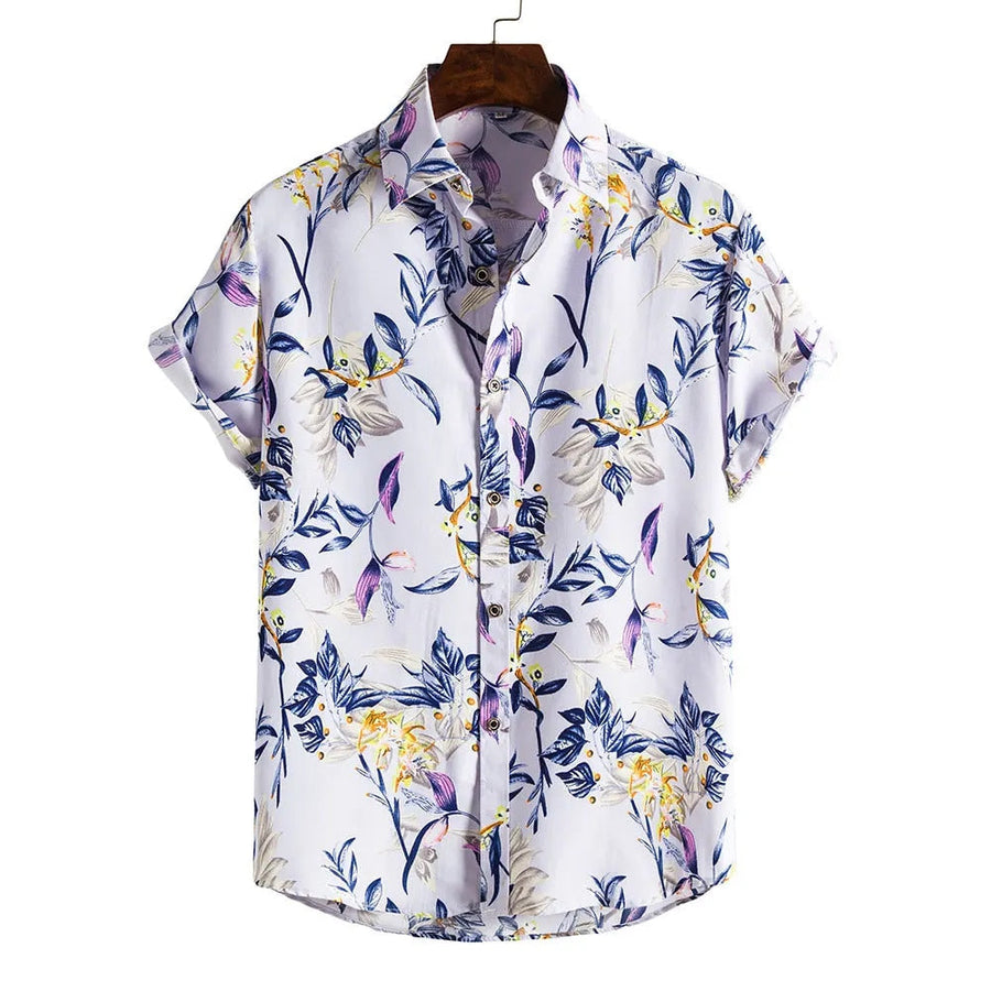 Finn | Zomerse herenhemden voor stijlvolle look in de kleur Paars voor heren in stijl ideaal voor de lente.