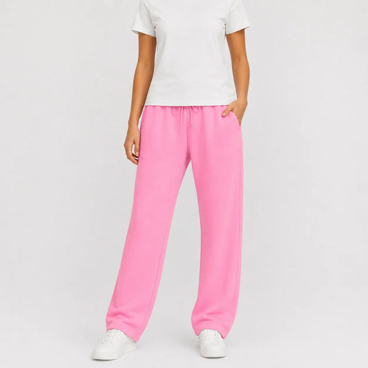 Jogger broek met brede pijpen