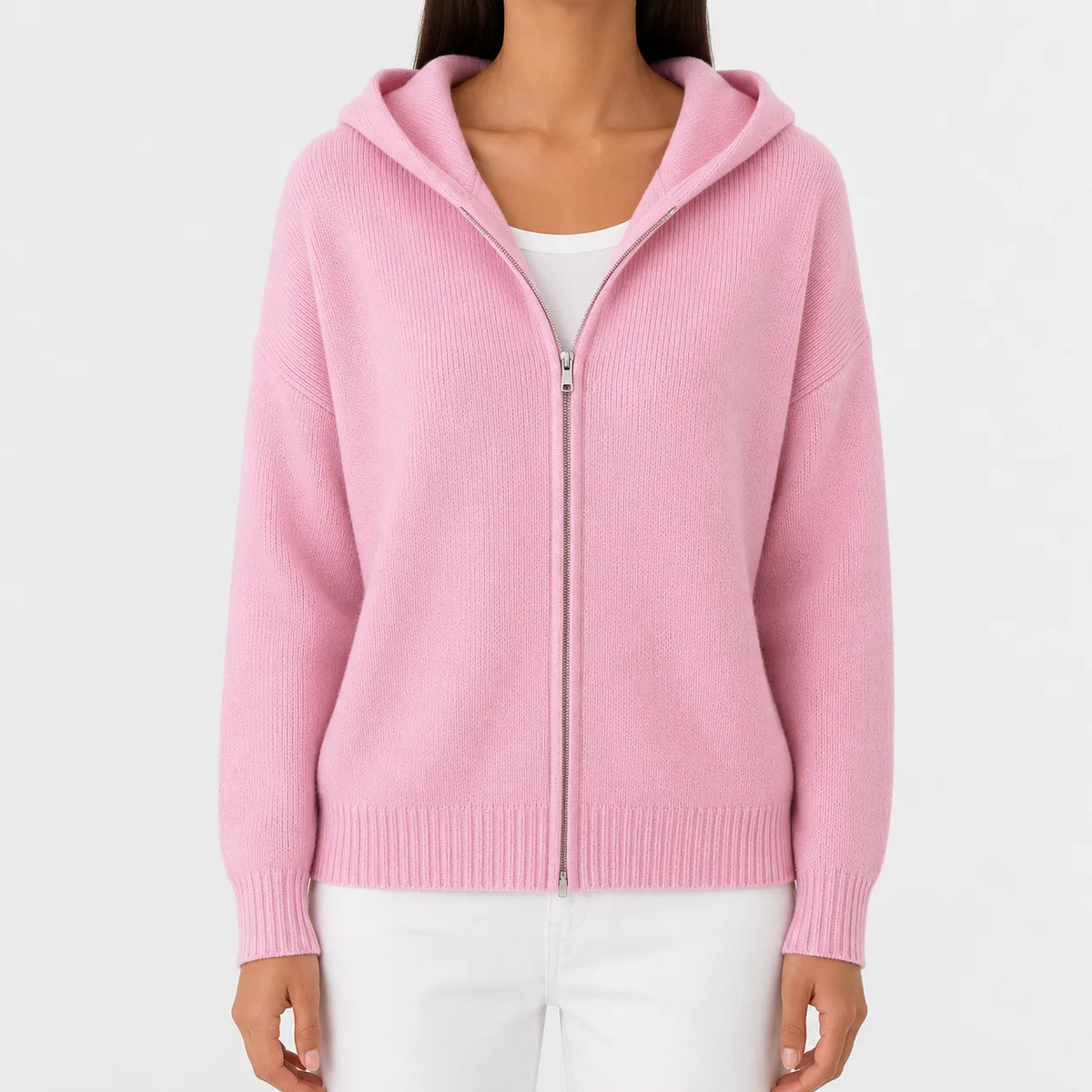 Zip-up hoodie met lange mouwen