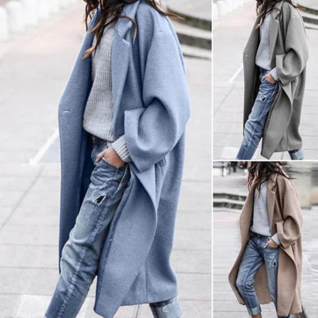 Fleur | Elegante damesjas in de kleur Blauw voor dames in stijl ideaal voor de winter