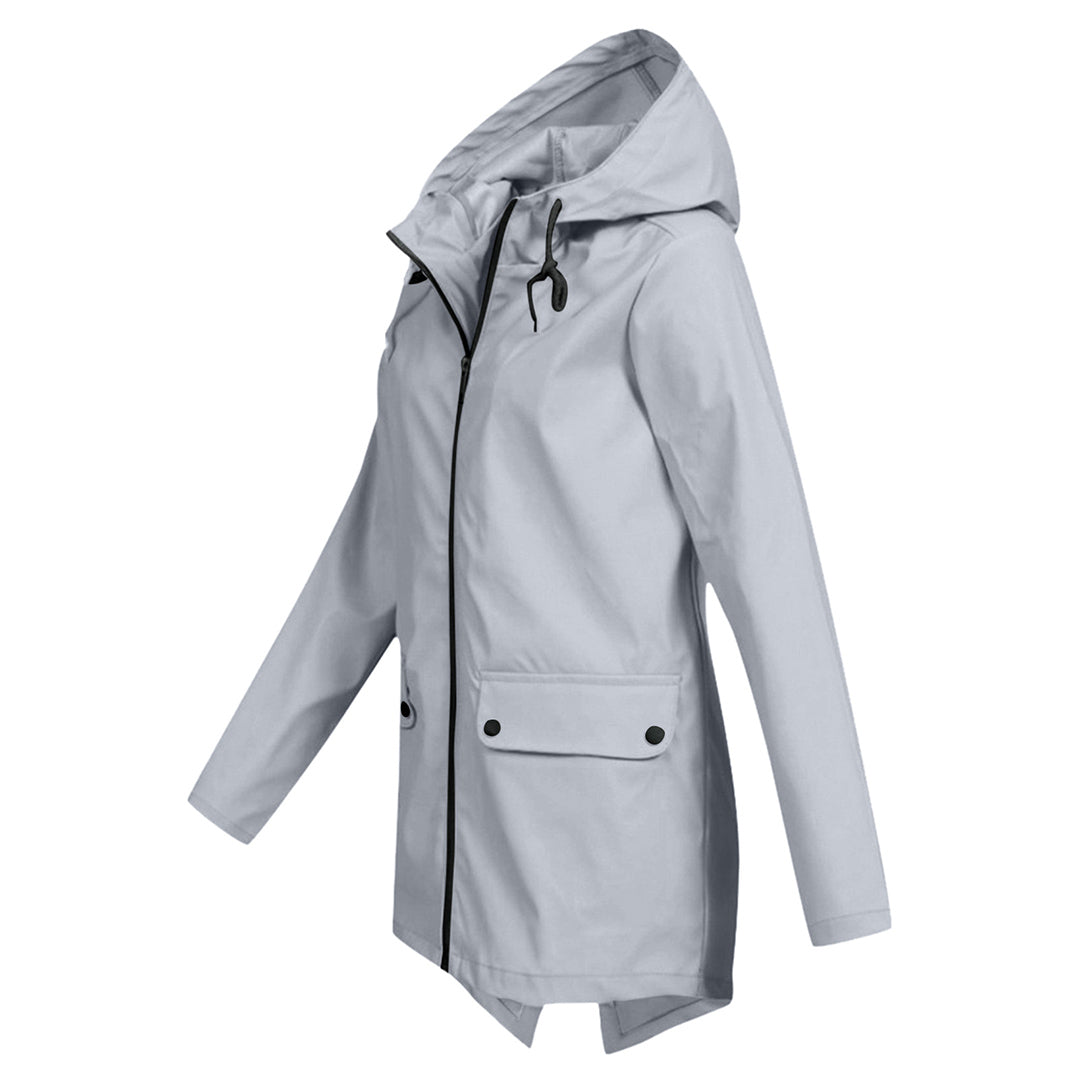 Fleur | Elegante damesjas gladde stof in de kleur Abrikoos voor dames in stijl ideaal voor de herfst.