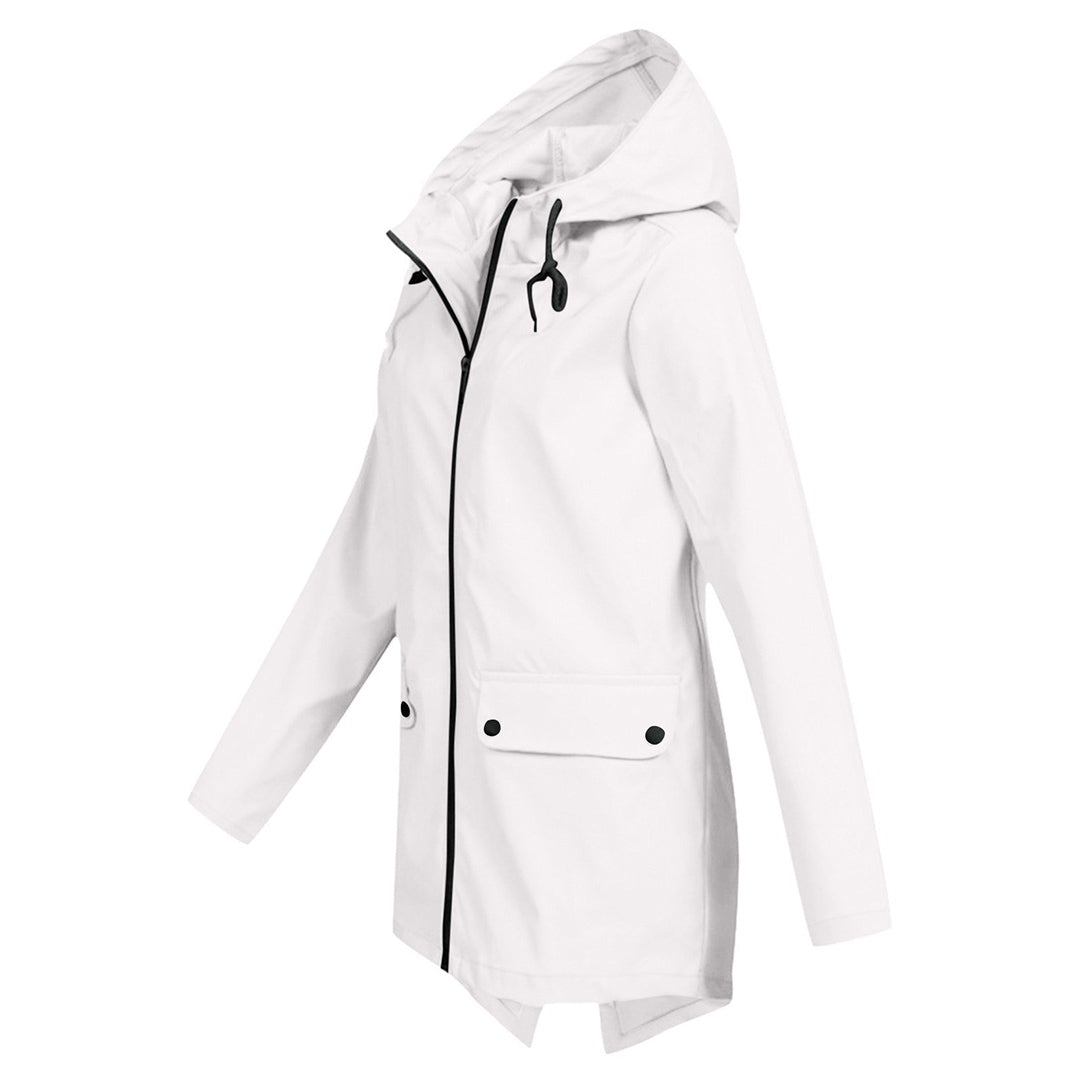 Fleur | Elegante damesjas gladde stof in de kleur Abrikoos voor dames in stijl ideaal voor de herfst.