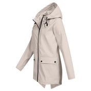 Fleur | Elegante damesjas gladde stof in de kleur Abrikoos voor dames in stijl ideaal voor de herfst.