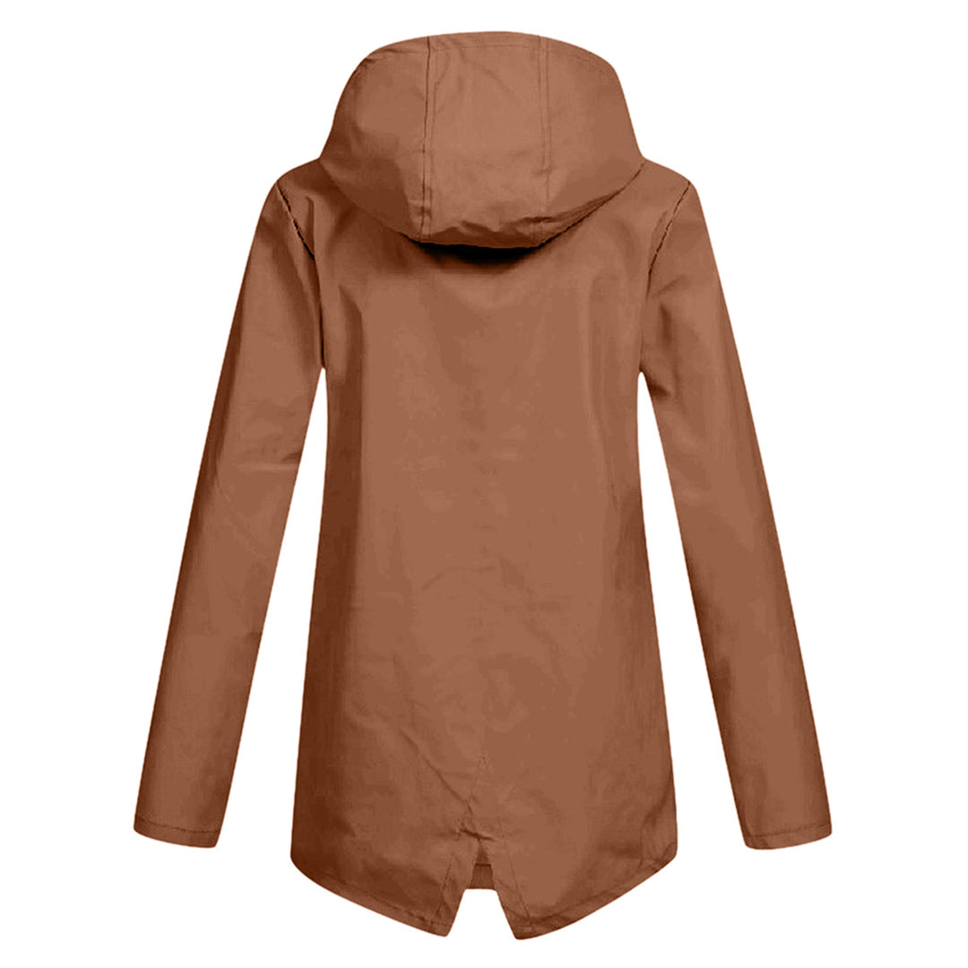 Fleur | Elegante damesjas gladde stof in de kleur Abrikoos voor dames in stijl ideaal voor de herfst.