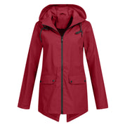 Fleur | Elegante damesjas gladde stof in de kleur Wijnrood voor dames in stijl ideaal voor de herfst.