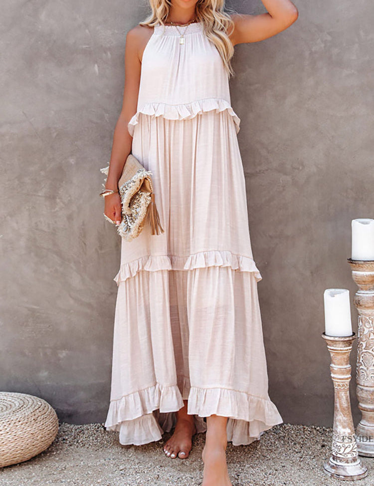 Stijlvolle Mouwloze Maxi Zomerjurk - Comfort en Elegantie