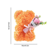 Fleur | Romantische teddybeer knuffel van rozen