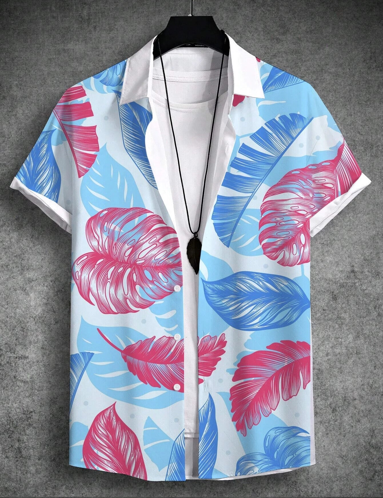 Fleurig zomer shirt met tropische print in de kleur Blauw voor heren in stijl ideaal voor de zomer.