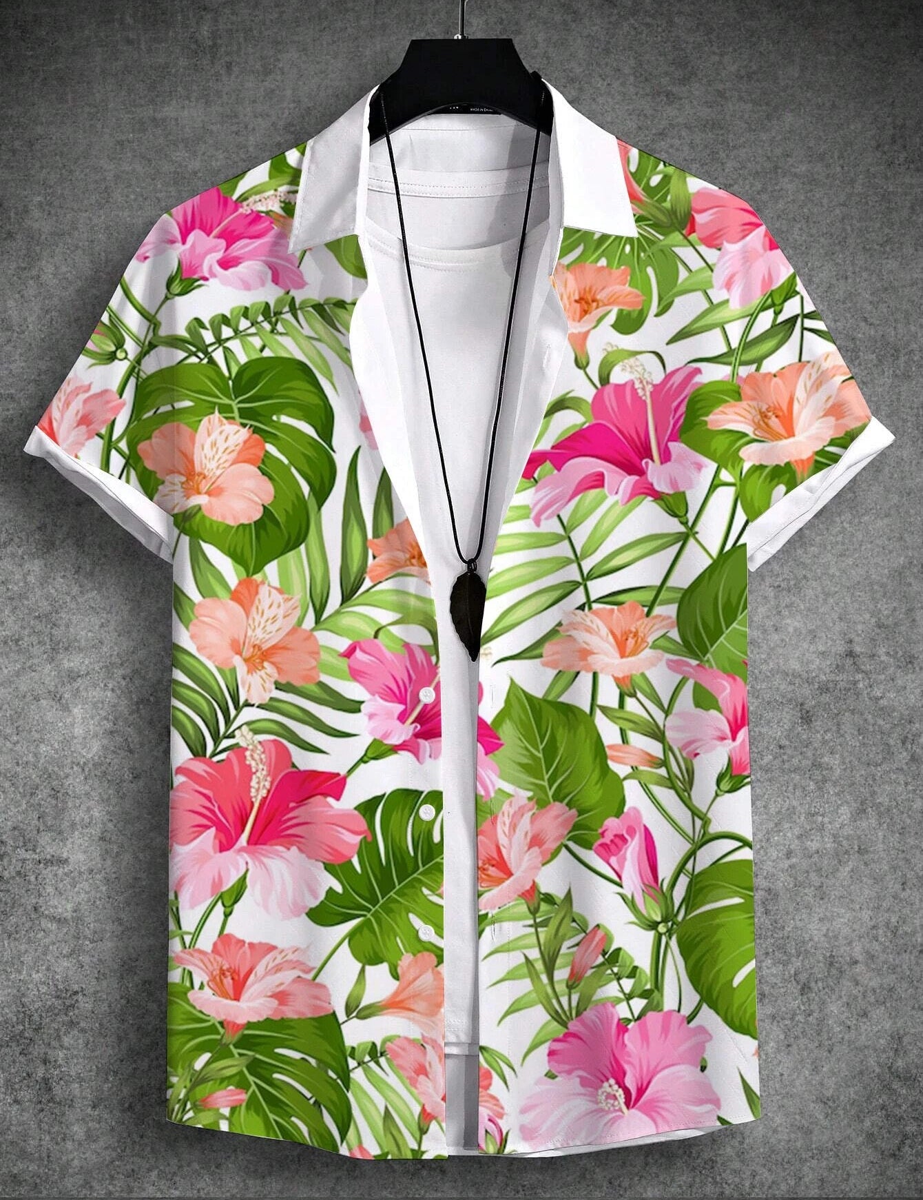 Fleurig zomer shirt met tropische print in de kleur Groen voor heren in stijl ideaal voor de zomer.
