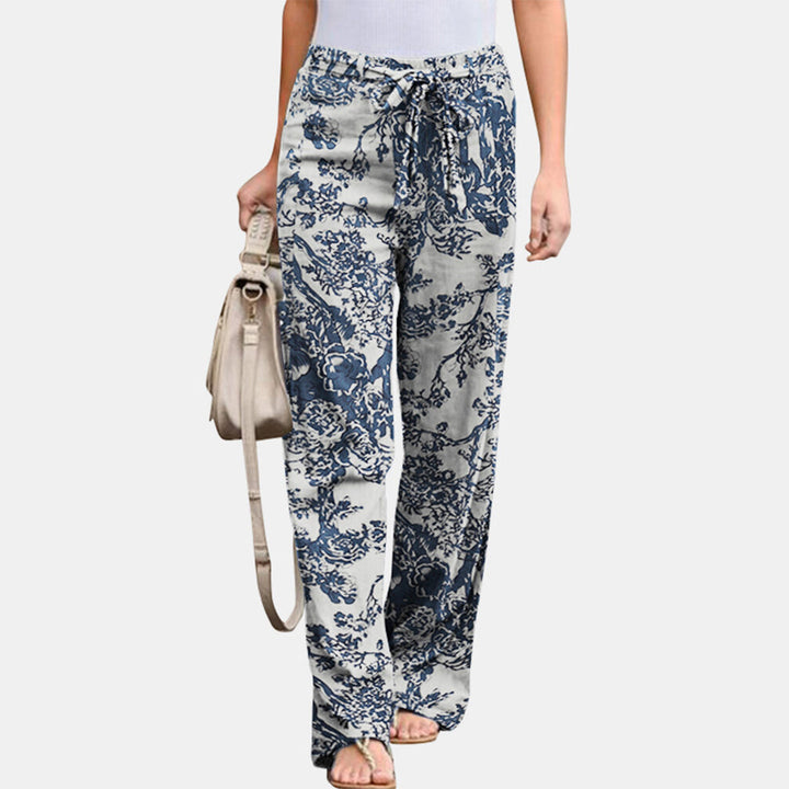 Floor | Stijlvolle casual broek in de kleur Oranje voor dames in stijl ideaal voor de winter