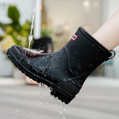 Floor | Trendy waterdichte dames regenlaarzen in de kleur Bruin voor dames in Outdoor stijl ideaal voor de lente.