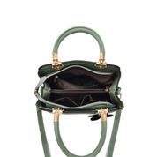 Flora Crossbody Tas | Met prachtig borduursel in de kleur Groen voor dames in stijl geschikt voor alle seizoenen.