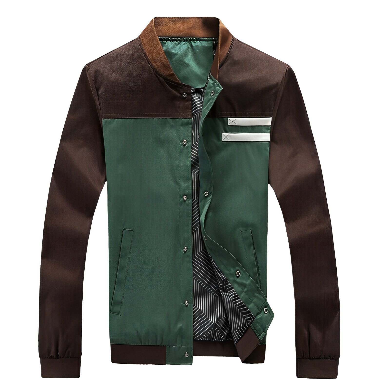 Floris | Casual herenjas in stijl in de kleur Groen voor heren in stijl geschikt voor alle seizoenen.