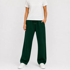 Jogger broek met brede pijpen