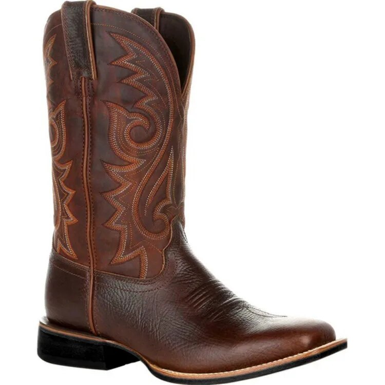 Freek | Westerse halve cowboy laars in de kleur Bruin voor heren in stijl ideaal voor de herfst.