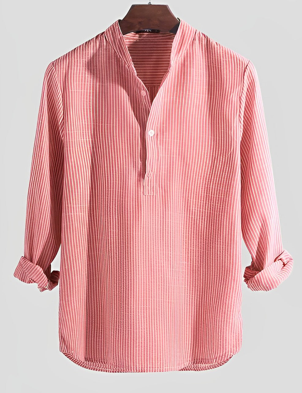 Freek | Zomers overhemd in de kleur Roze voor heren in stijl ideaal voor de zomer.