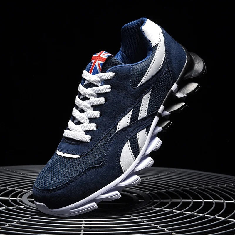 George | Ultra Ademende Hardloopsneakers in de kleur Blauw voor heren in stijl ideaal voor de winter