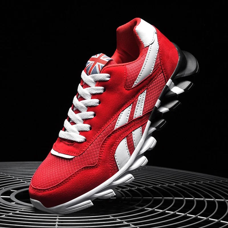 George | Ultra Ademende Hardloopsneakers in de kleur Rood voor heren in stijl ideaal voor de winter