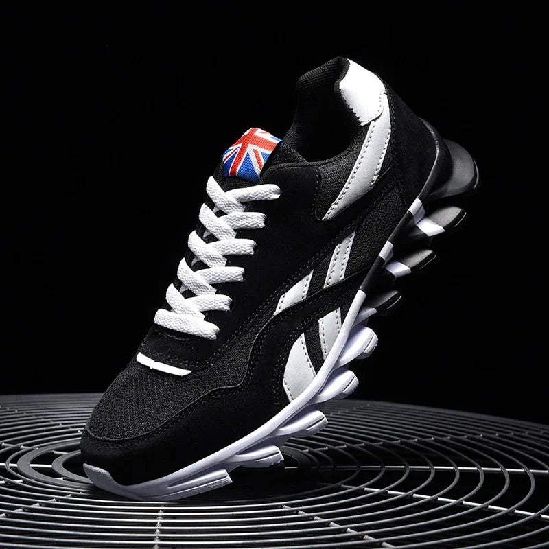 George | Ultra Ademende Hardloopsneakers in de kleur Zwart voor heren in stijl ideaal voor de winter