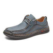 Gerson | Handgemaakte casual leren sneakers in de kleur Blauw voor heren in Smart-casual stijl ideaal voor de herfst.