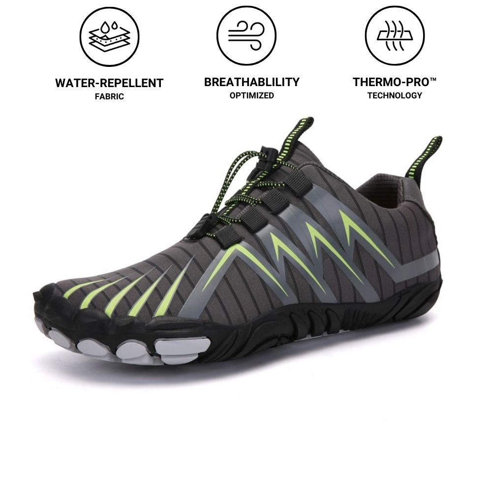 Gezonde en antislip blotevoetschoenen (Unisex) in de kleur Grijs voor heren in stijl ideaal voor de zomer.