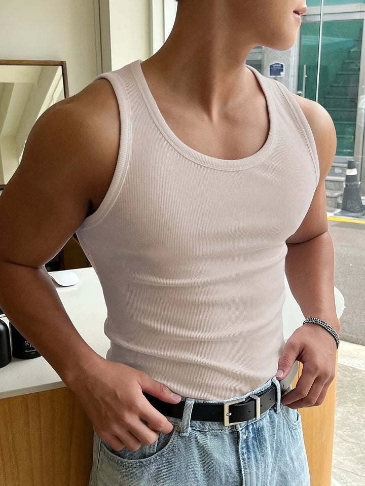Tanktops slim fit ribbed