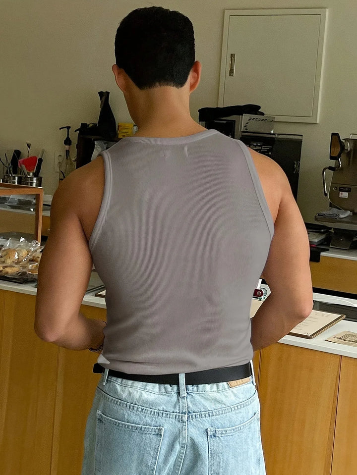 Tanktops slim fit ribbed