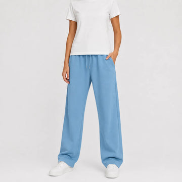 Jogger broek met brede pijpen