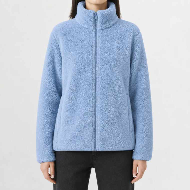 Fleece jas met rits