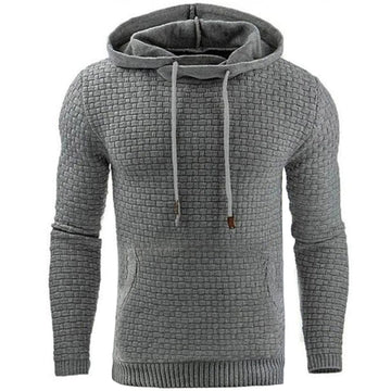 Hoodie met textured pattern