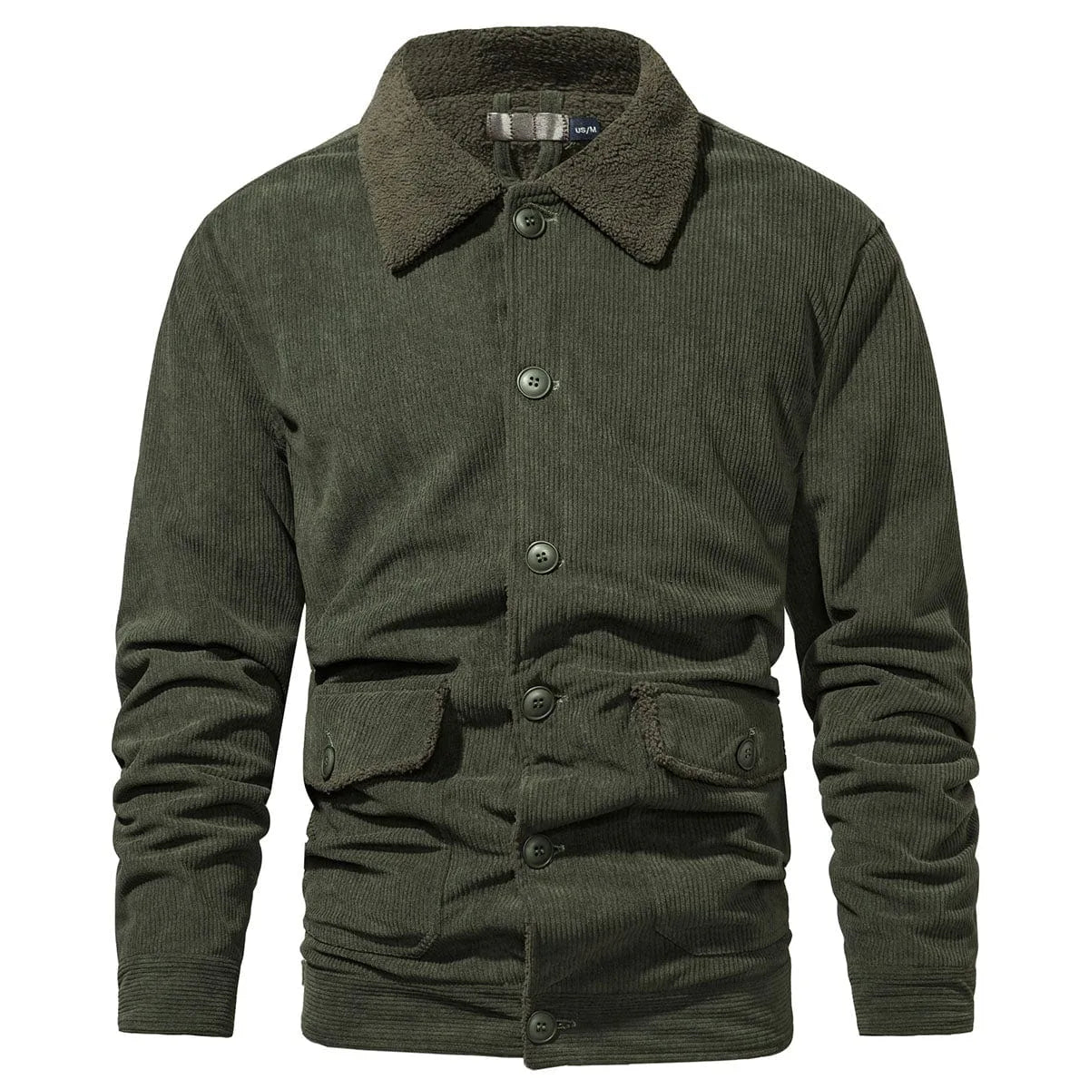 Parka met shearling-kraag