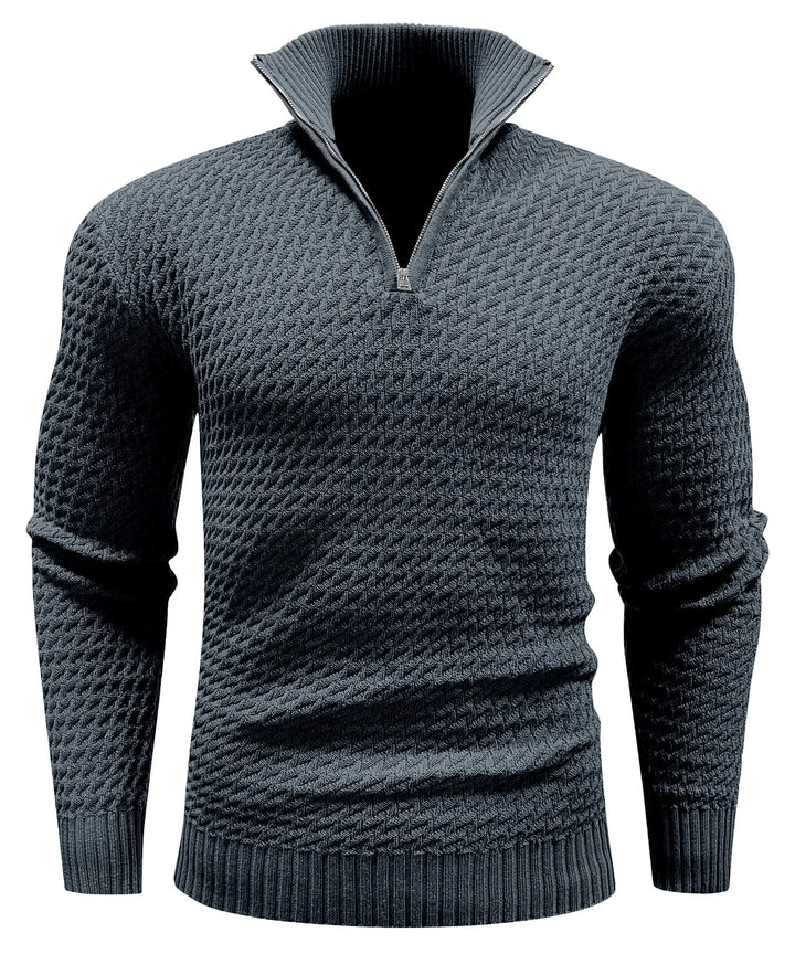 Zip-up trui met turtle