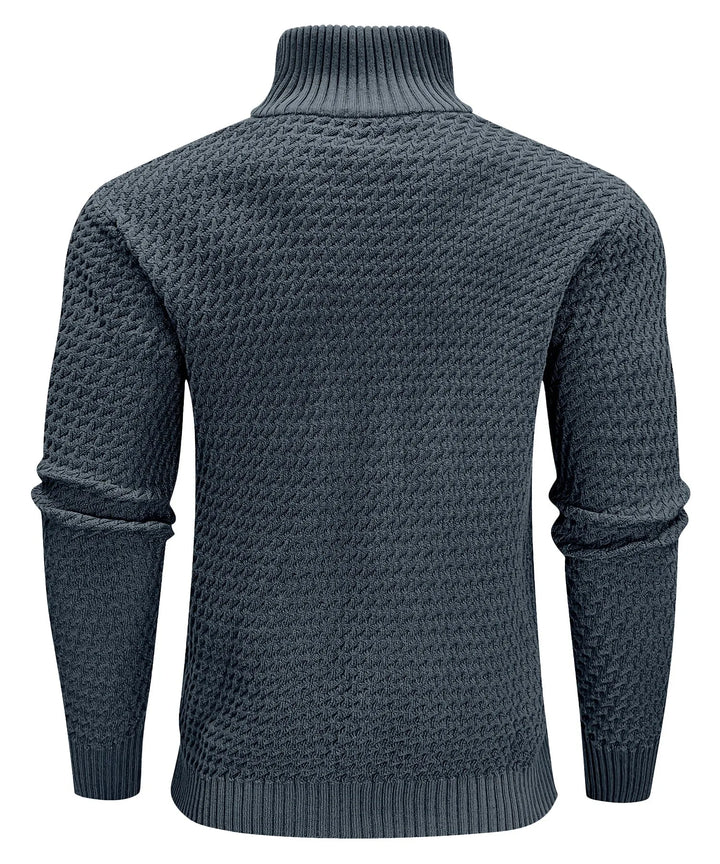 Zip-up trui met turtle