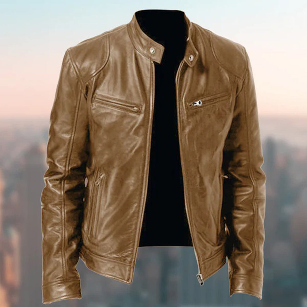 Harrold | Uniek modern jack in de kleur Bruin voor heren in stijl geschikt voor alle seizoenen.