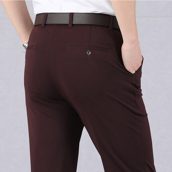Harry | Stretch Comfortbroek in de kleur Rood voor heren in stijl ideaal voor de winter