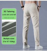 Heren Stretch broek in de kleur Donkergrijs voor heren in stijl ideaal voor de herfst.
