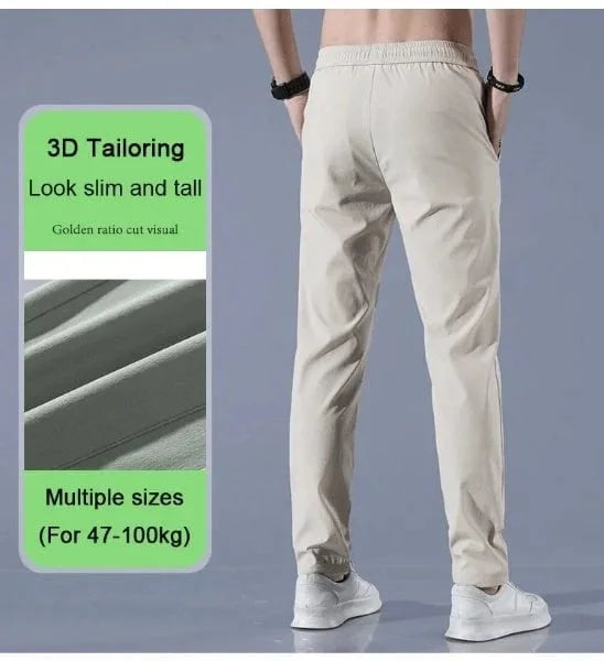 Heren Stretch broek in de kleur Donkergrijs voor heren in stijl ideaal voor de herfst.