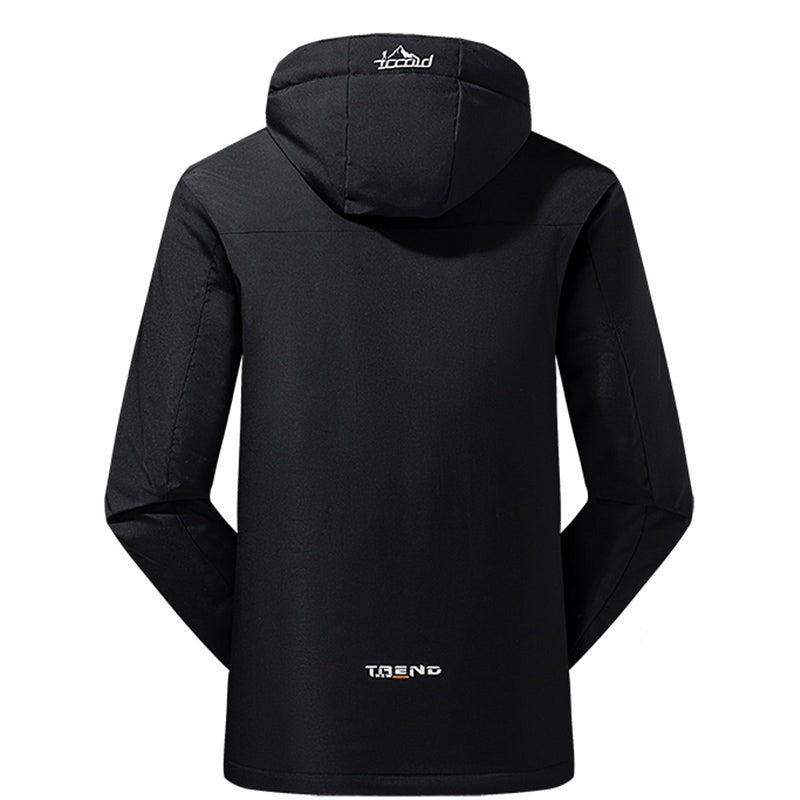 Herfst Parka met afneembare capuchon in de kleur Zwart voor heren in Outdoor stijl ideaal voor de herfst.