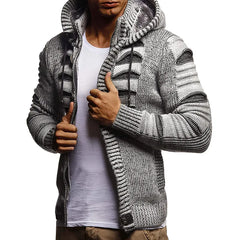 Herman | Gebreide jas in de kleur Grijs voor heren in stijl ideaal voor de herfst.