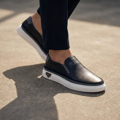 Slip-on loafers met chunky sole