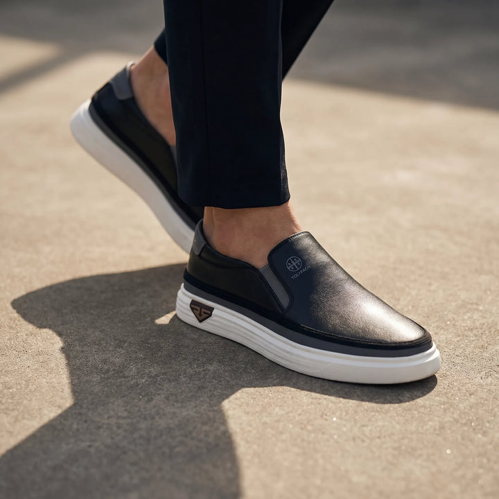 Slip-on loafers met chunky sole
