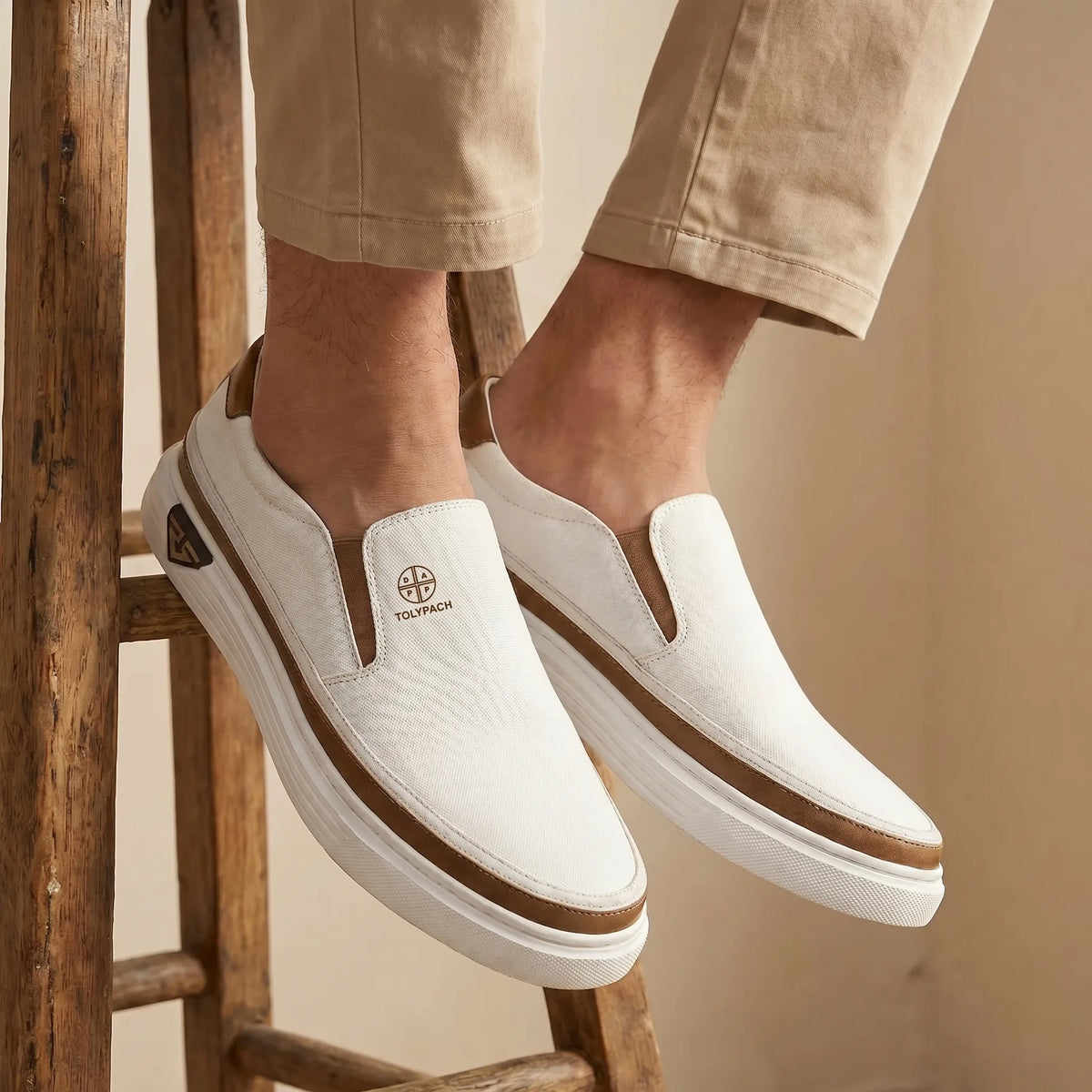 Slip-on loafers met chunky sole