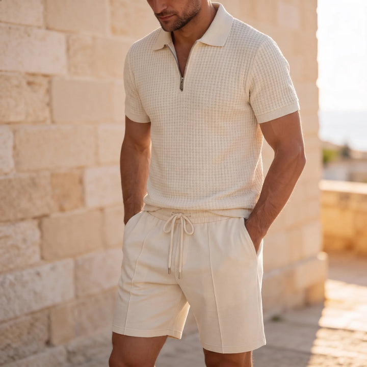 Polo en shorts set