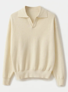 Slim fit pullover met V-neck