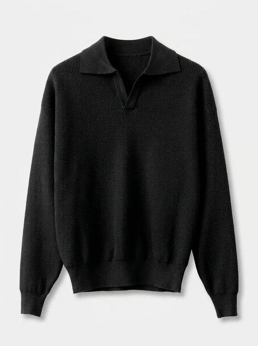 Slim fit pullover met V-neck